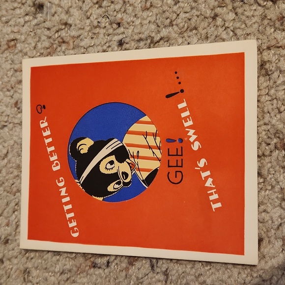 Lot of 7 Vintage Get Well Greeting Cards Rust Craft 30's & 40's - Picture 2 of 14